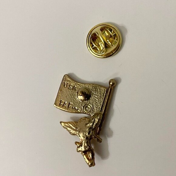 Vintage Angel with US American Flag Patriotic Pin - Picture 5 of 8